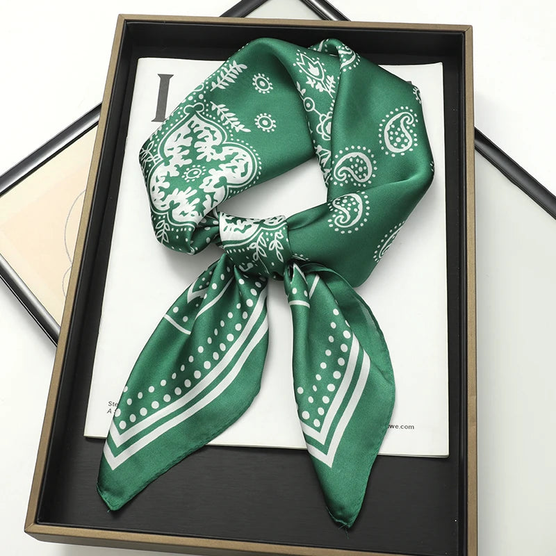 WOMEN'S SILK-LIKE SQUARE SCARF