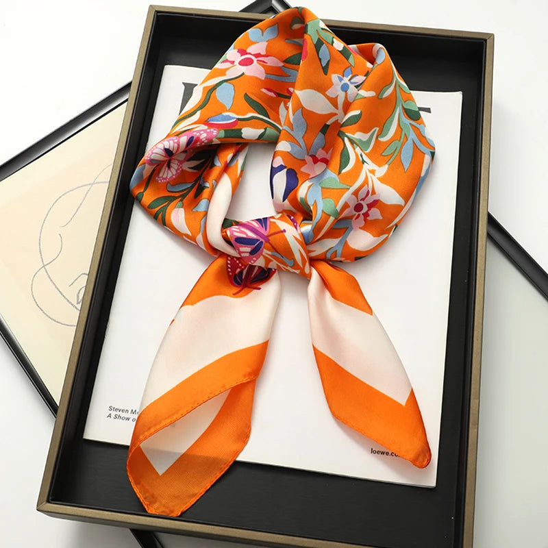 WOMEN'S SILK-LIKE SQUARE SCARF