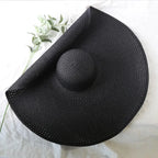 WIDE-BRIMMED STRAW SUN HAT SOLELII