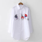 PARIS CASUAL WHITE BUTTON-DOWN SHIRT SOLELII