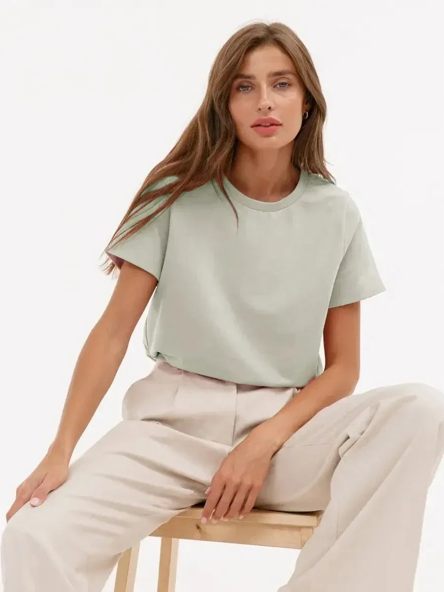 SUMMER COTTON LOOSE WOMEN'S T-SHIRT