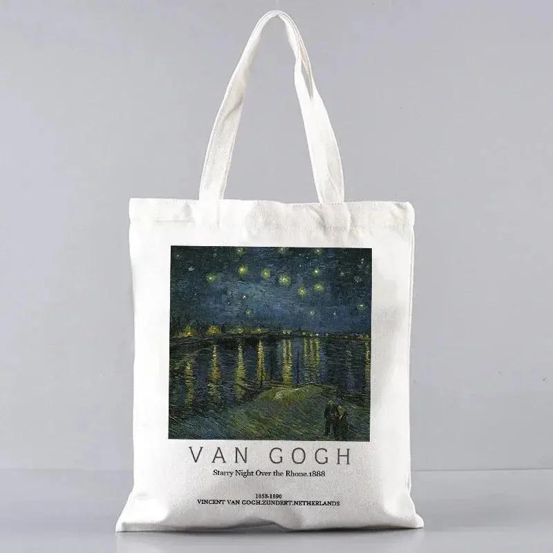 VAN GOGH ART PRINT CANVAS TOTE BAG SOLELII