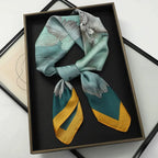 WOMEN'S SILK-LIKE SQUARE SCARF SOLELII
