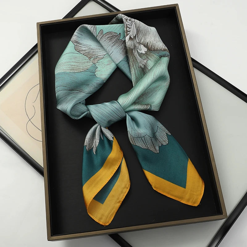 WOMEN'S SILK-LIKE SQUARE SCARF