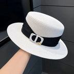 WOMEN’S SUMMER FLAT TOP STRAW HAT Test