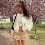 WOMEN'S CROPPED BOMBER JACKET SOLELII