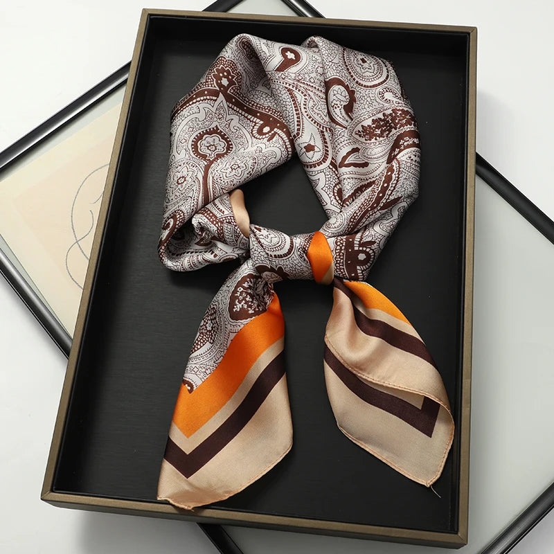 WOMEN'S SILK-LIKE SQUARE SCARF