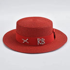 STRAW HAT WITH METAL LETTER Test