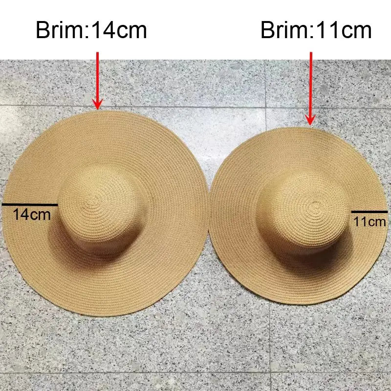 SUMMER OVERSIZED RHINESTONE SUN HAT