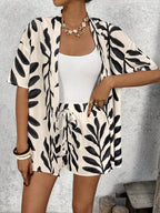 WOMEN'S 2-PIECE CASUAL SET – BLOUSE & SHORTS Test