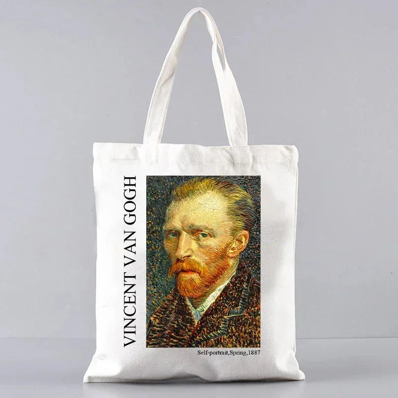 VAN GOGH ART PRINT CANVAS TOTE BAG