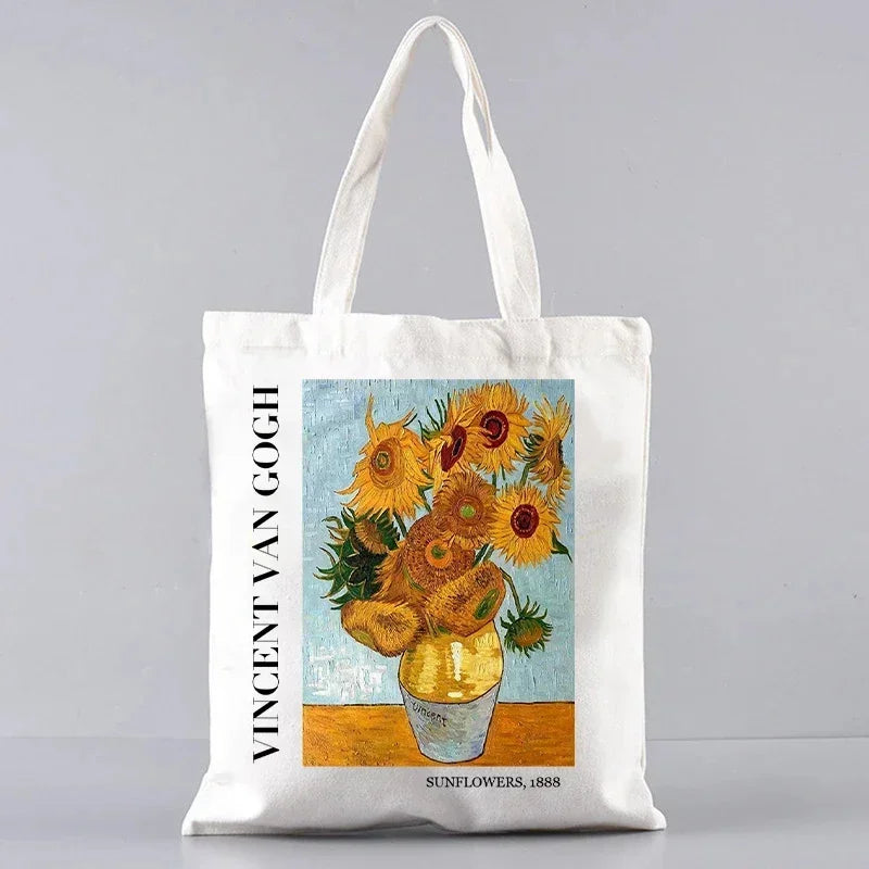 VAN GOGH ART PRINT CANVAS TOTE BAG