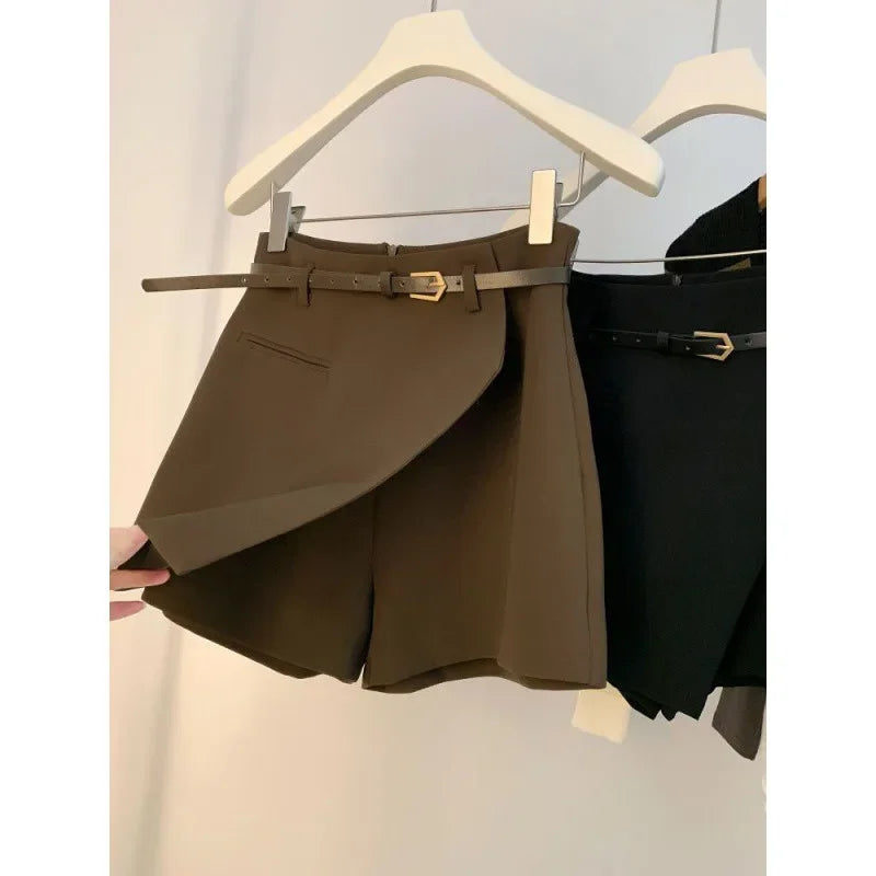 ASYMMETRISCHE ROK MET HOGE TAILLE