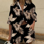 WOMEN’S PRINTED SHIRT AND SHORTS SET SOLELII