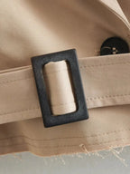 CROPPED DOUBLE-BREASTED TRENCH JACKET SOLELII