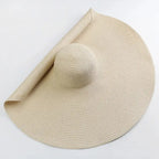WIDE-BRIMMED STRAW SUN HAT SOLELII