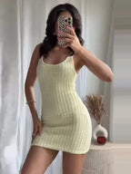 SLEEVELESS TWEED MINI DRESS SOLELII