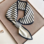 SATIN SILK PRINT NECKERCHIEF SCARF Test