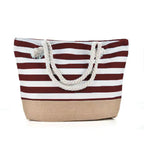 LARGE STRIPED BEACH BAG SOLELII