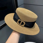 WOMEN’S SUMMER FLAT TOP STRAW HAT Test