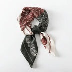 LUXURY PLAID SILK-LIKE SQUARE SCARF Test