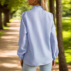 ELEGANT LONG-SLEEVED SHIRT WITH HIGH NECK Test