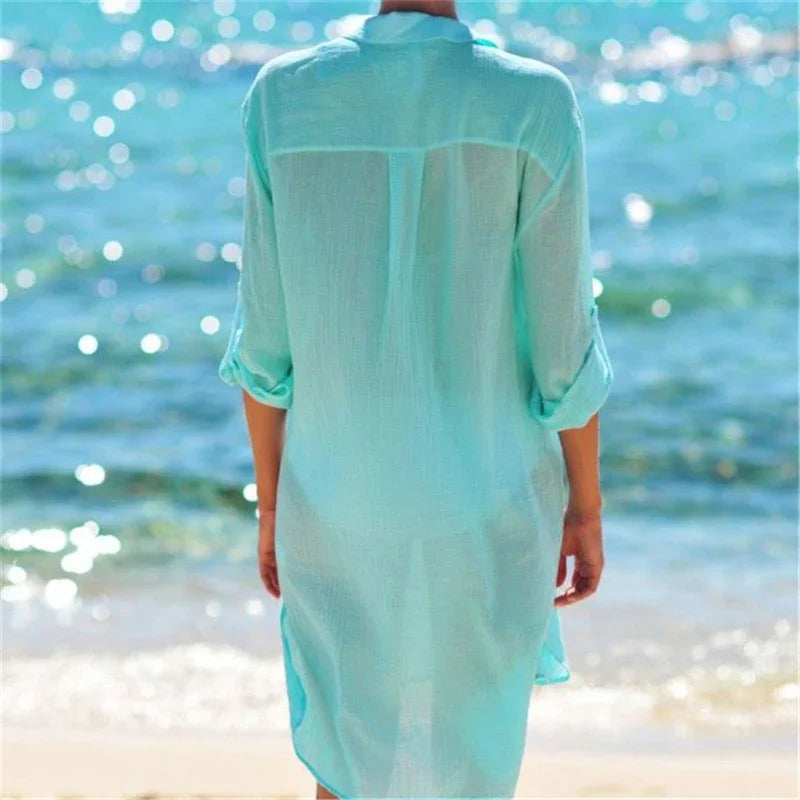 COTTON BEACH TUNICS SEXY DRESS