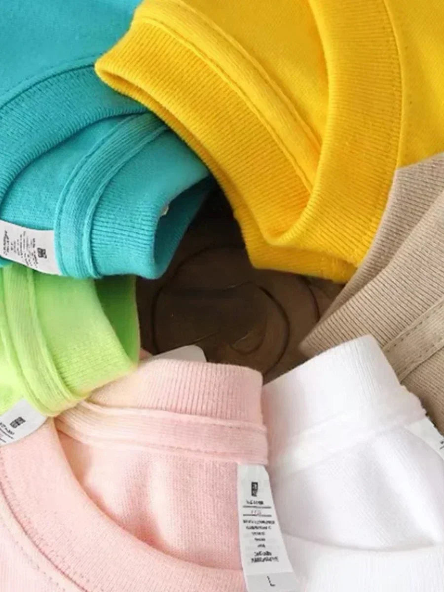 BASIC LOOSE COTTON SUMMER TEE