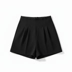 SUMMER HIGH WAIST PLEATED WIDE LEG SHORTS Test