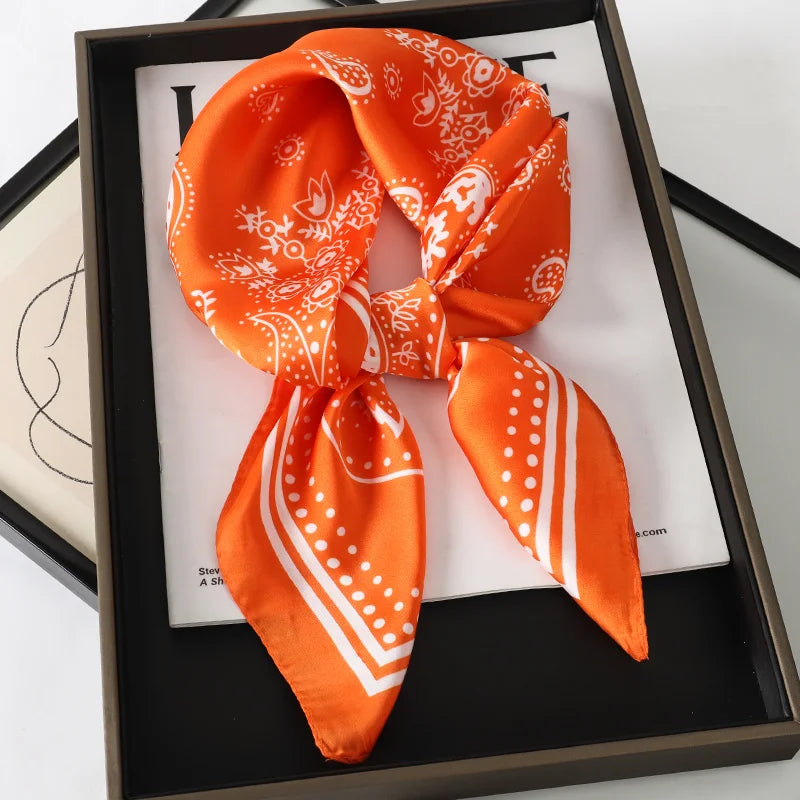 WOMEN'S SILK-LIKE SQUARE SCARF
