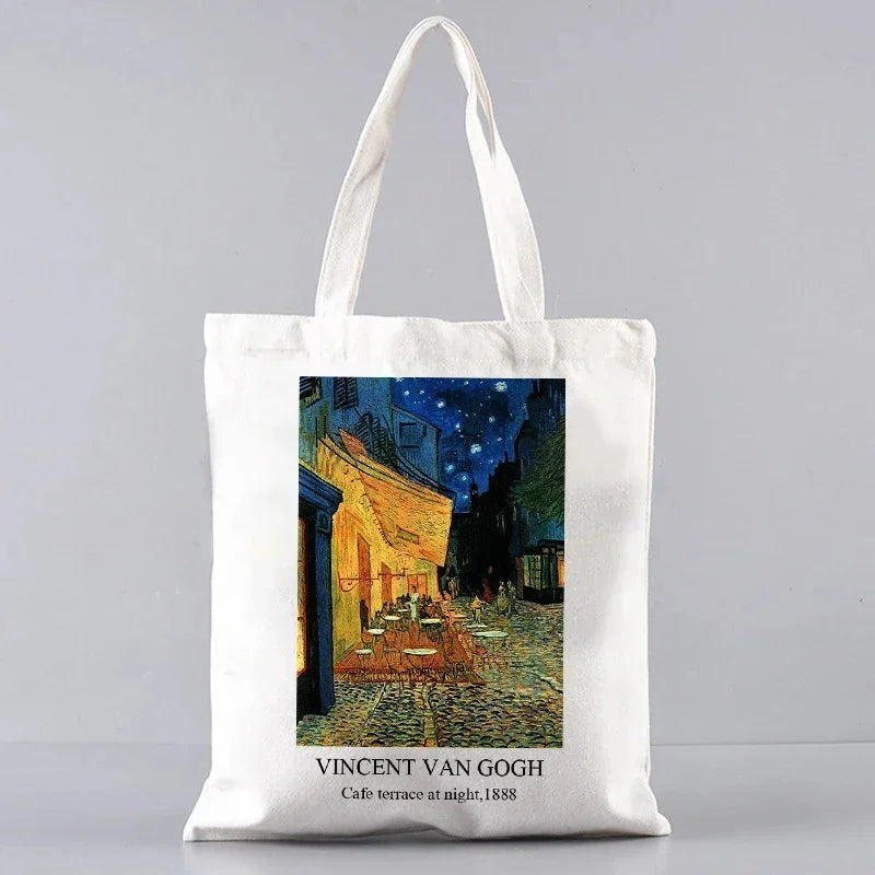 VAN GOGH ART PRINT CANVAS TOTE BAG