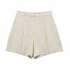 beige shorts