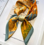 LUXURY PRINT SILK SQUARE SCARF Test