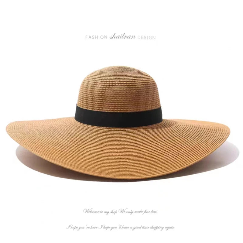 SUMMER OVERSIZED RHINESTONE SUN HAT