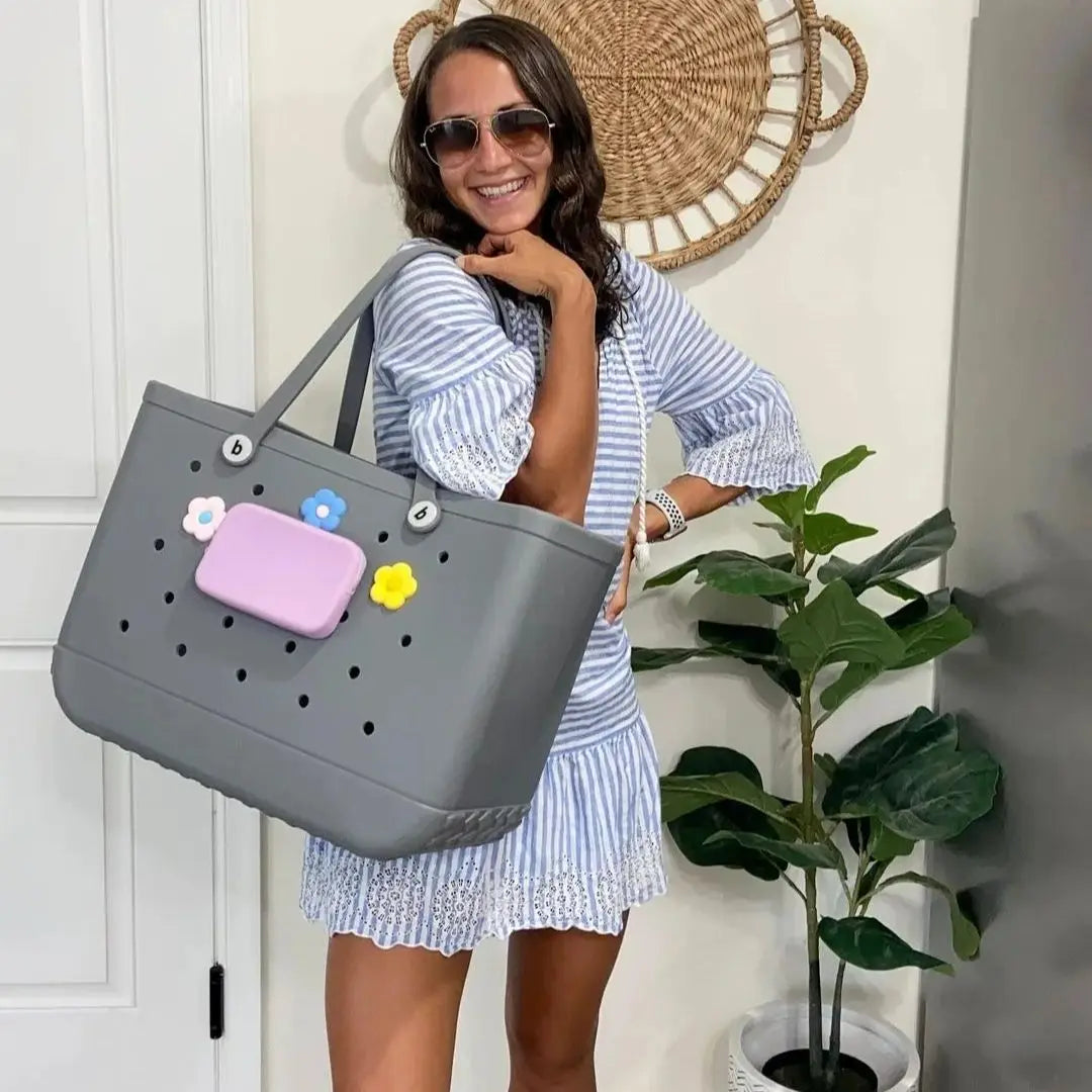 WATERPROOF EVA BEACH BASKET TOTE