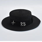 STRAW HAT WITH METAL LETTER Test