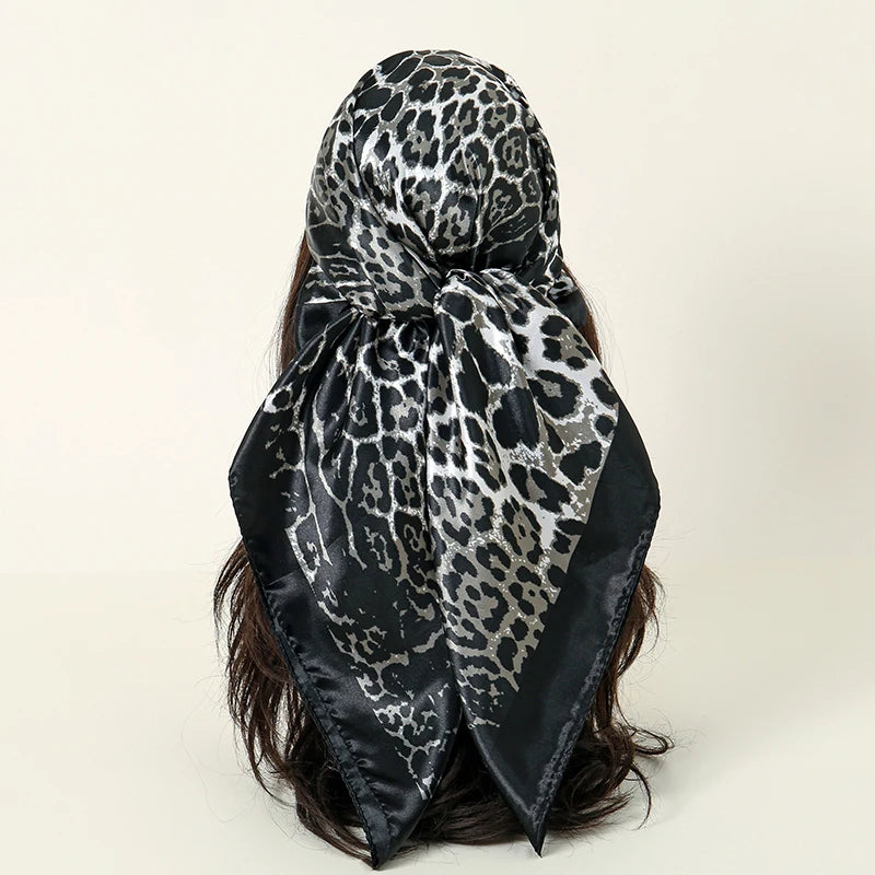 SATIN PRINT SQUARE SCARF