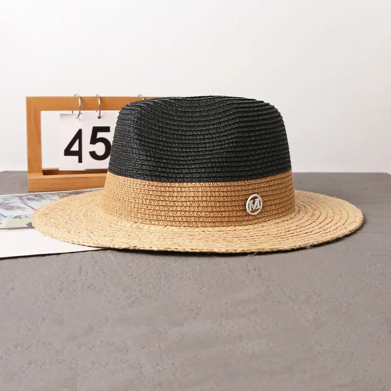 SUMMER BEACH RAFFIA WOVEN SUN HAT