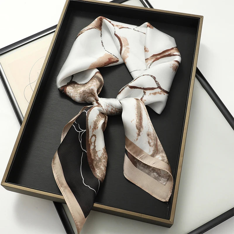WOMEN'S SILK-LIKE SQUARE SCARF