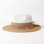 SUMMER BEACH RAFFIA WOVEN SUN HAT Test
