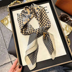 NORDIC STYLE FAUX SILK SQUARE SCARF Test