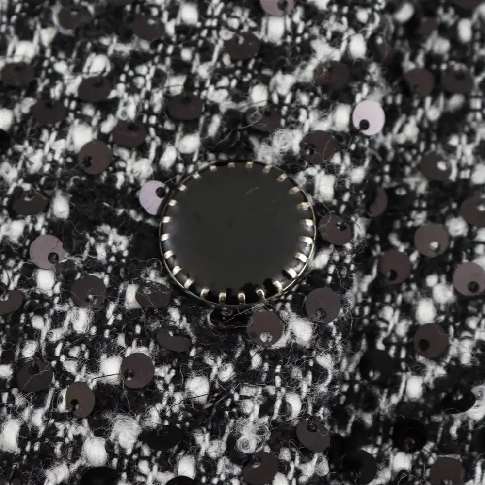 WOMEN’S TEXTURED SHORT JACKET WITH PEARL DETAILS SOLELII