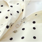 POLKA DOT SLIM-FIT ZIPPER JACKET SOLELII