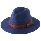 NATURAL PANAMA STRAW FEDORA HAT SOLELII