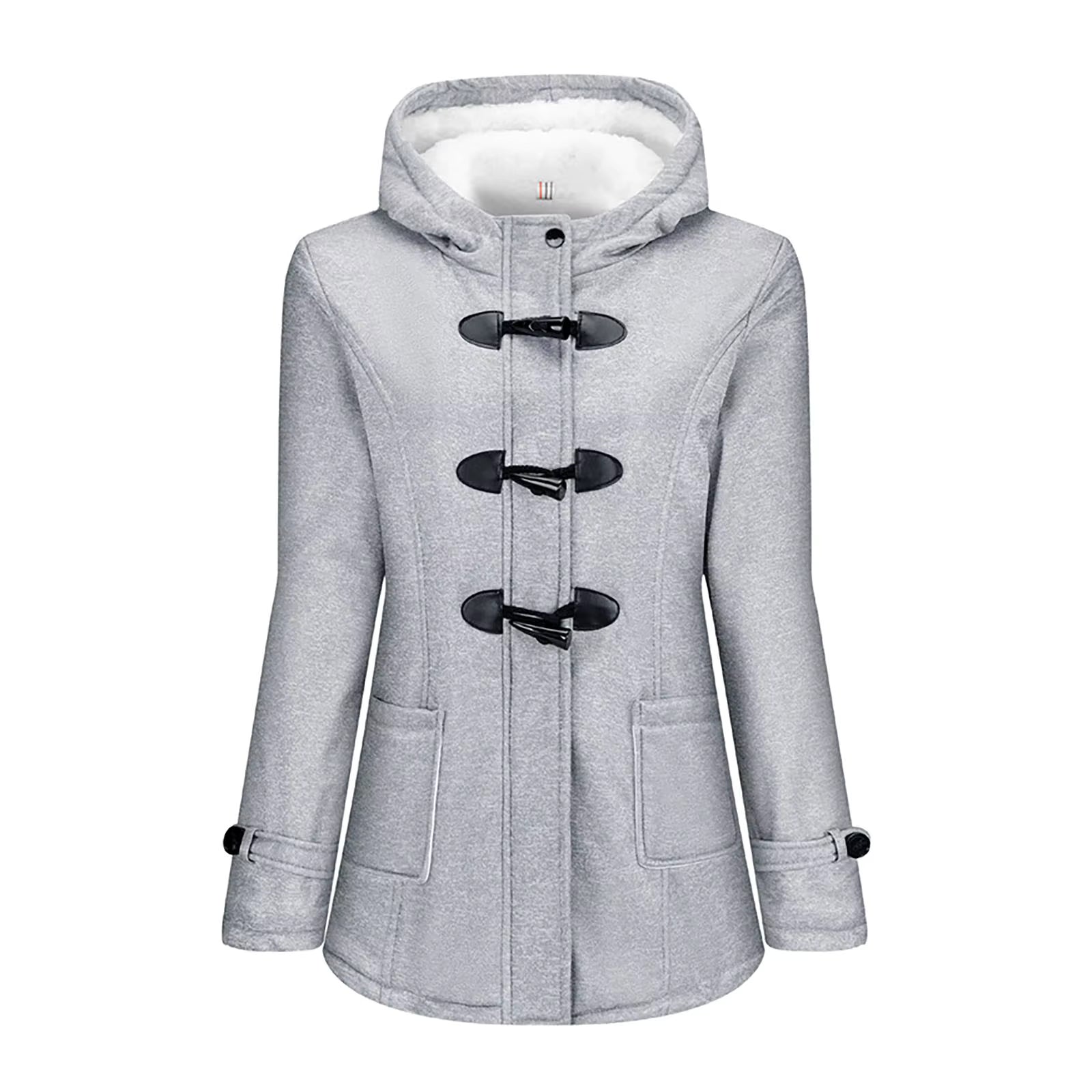 FLEECE HORN BUTTON COAT
