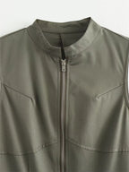 WOMEN'S SLEEVELESS PLEATED BODYCON DRESS SOLELII