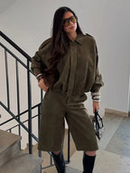 VINTAGE CASUAL SUEDE JACKET SOLELII