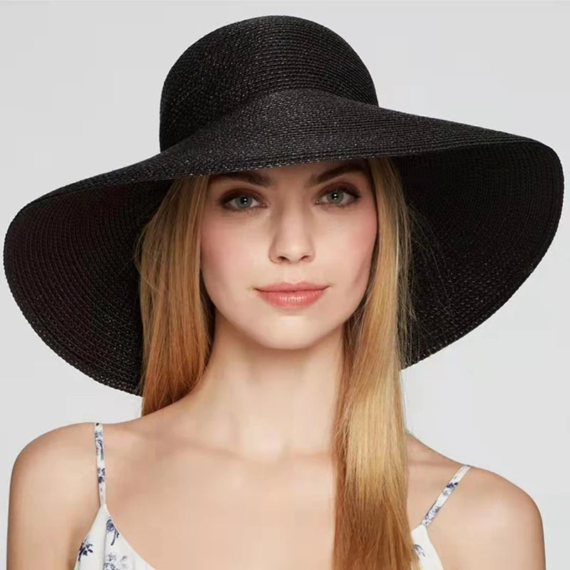 SUMMER OVERSIZED RHINESTONE SUN HAT