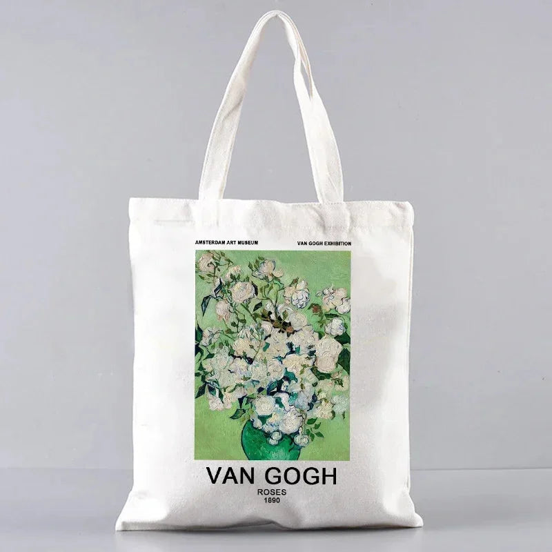 VAN GOGH ART PRINT CANVAS TOTE BAG