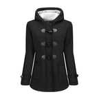 FLEECE HORN BUTTON COAT SOLELII